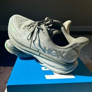Like new Size 14 Hoka Clifton 9 - Color: Olive. Worn 4-5 times.
